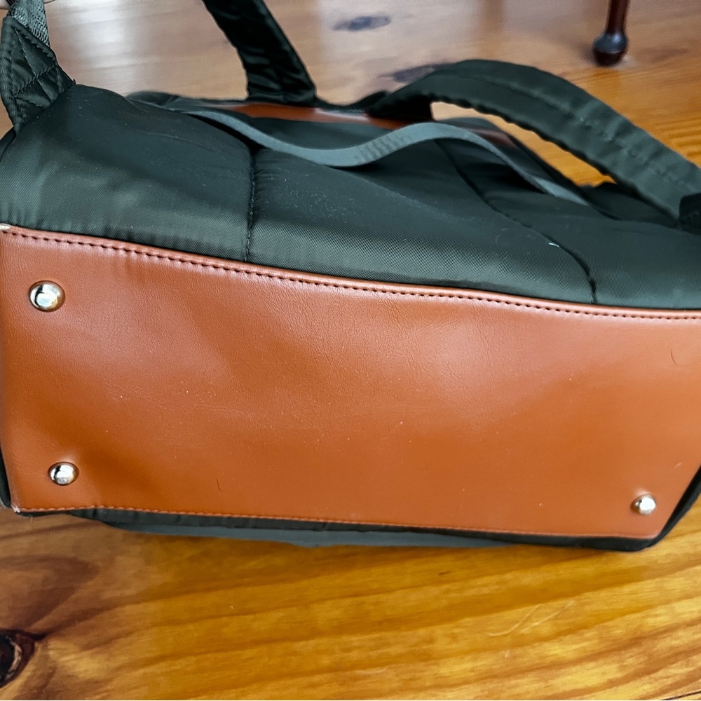 Joan & David Dark Green Travel Backpack Bag - Picture 7 of 7